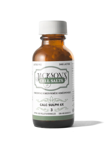 Jackson’s #3 Calc Sulf 6x (Calcium Sulfate) Schuessler Mineral Cell Salt