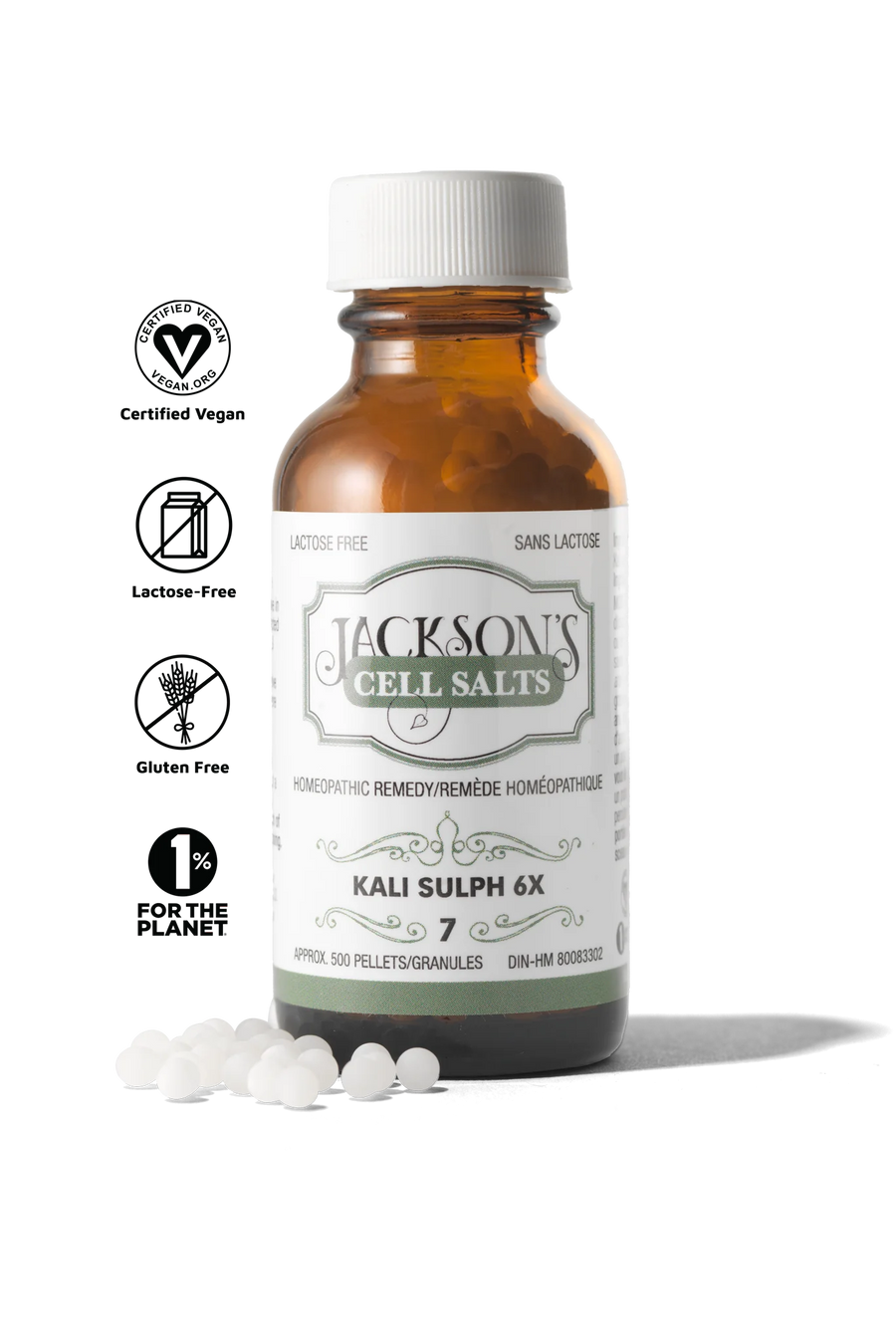 Jackson’s #7 Kali Sulph 6x (Potassium Sulfate) Schuessler Mineral Cell Salt