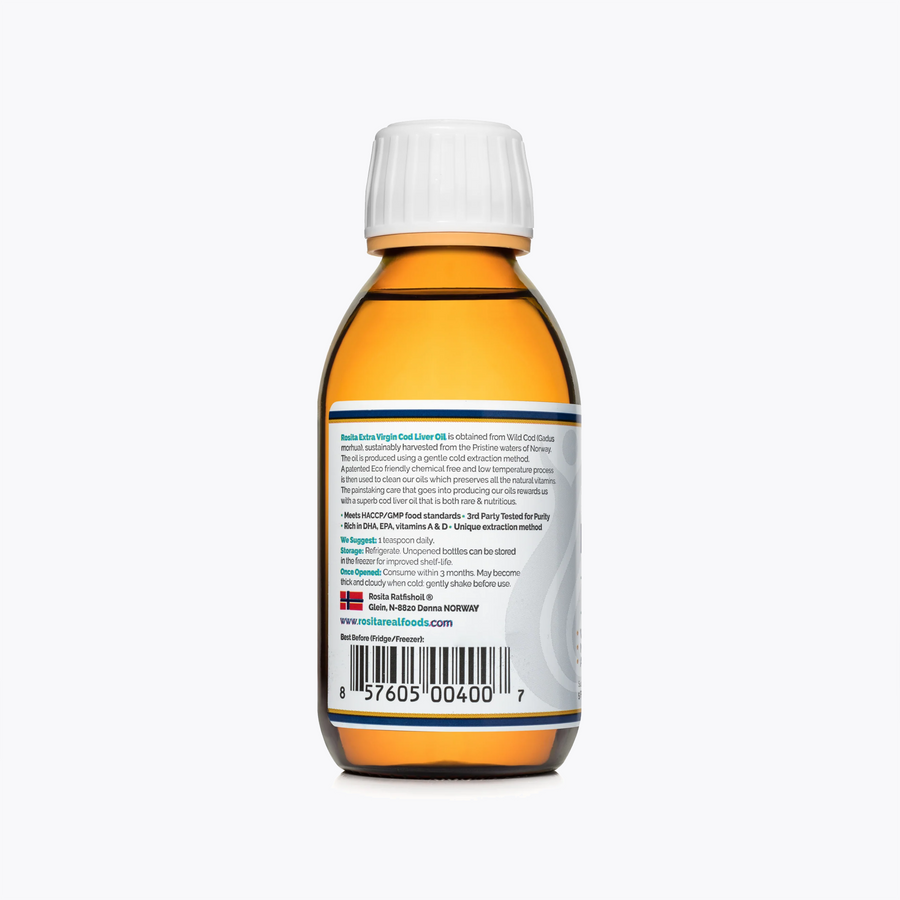 Rosita Extra Virgin Cod Liver Oil - Raw, Wild, Sustainable